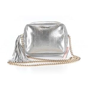 FREE W/$20 purchase VS NWT Silver snake embossed
